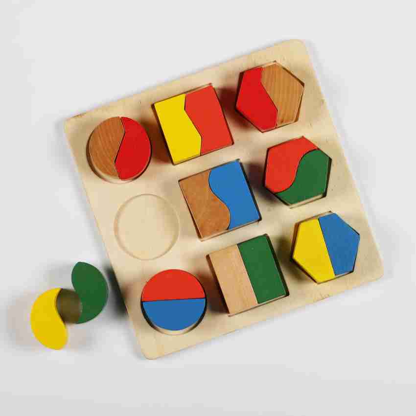 BITFEEX Wooden Puzzle Set Wooden Toys for Kids 3 + Jigsaw Puzzles for Adults