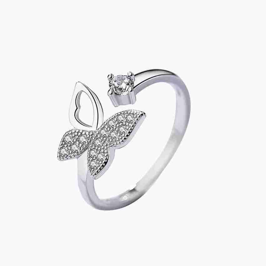 Silver ring for girl flipkart on sale