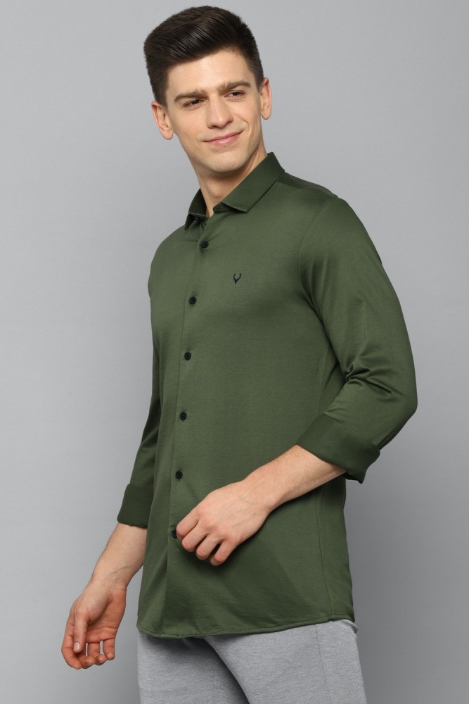 Allen solly 2024 green shirt