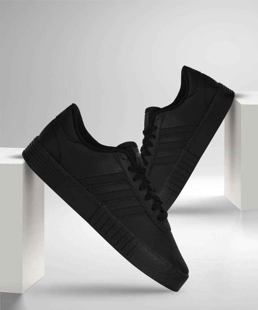 Adidas ladies shop black sneakers