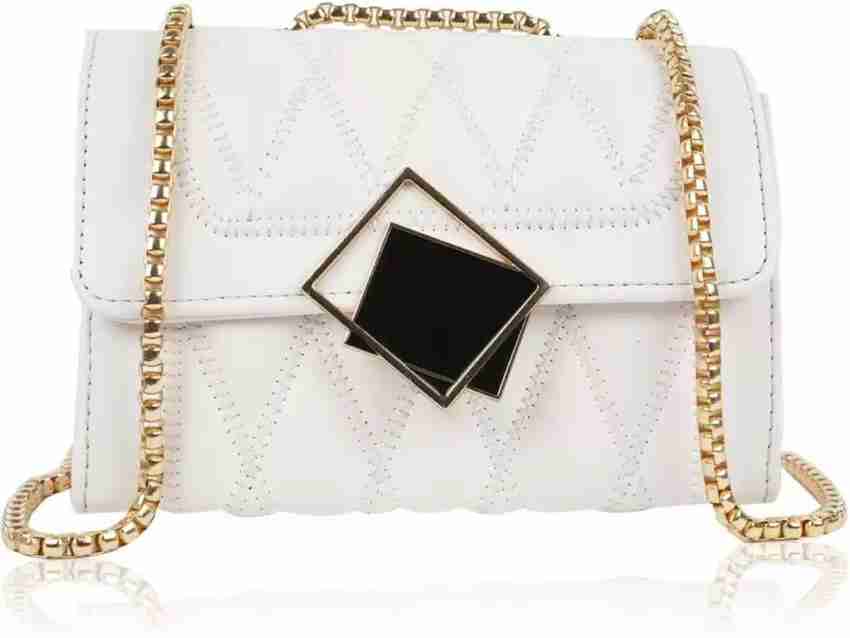 White chain handbag sales