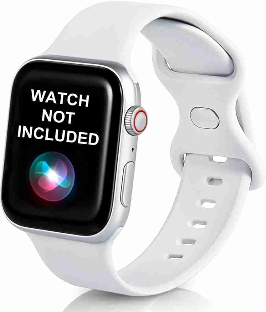 STEAD Smart Watch Soft Silicone band for iWatch series Ultra 8 7 6 5 4 3 2 1 SE WHITE 40 mm Silicone Watch Strap Price in India Buy STEAD Smart Watch