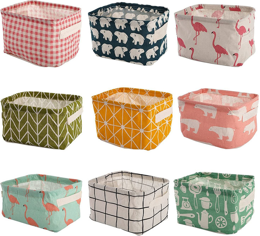 Canvas shop storage tubs