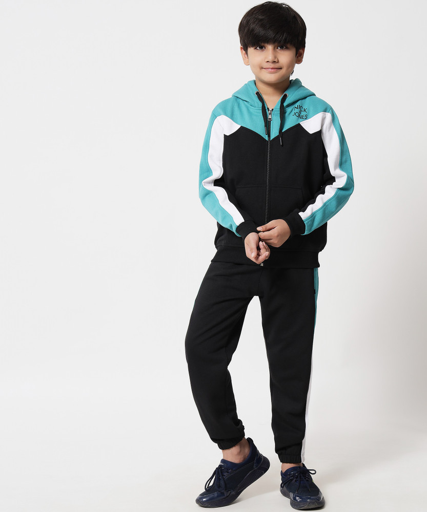 NICK AND JONES Colorblock Boys Track Suit Buy NICK AND JONES