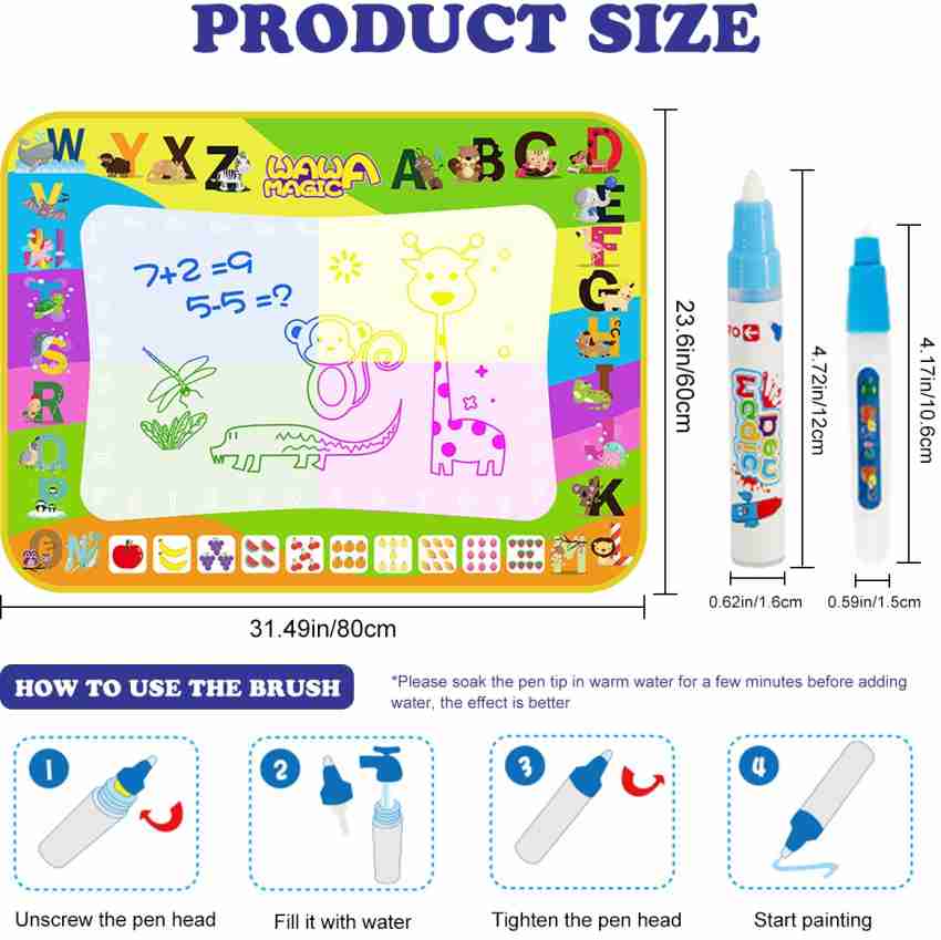 Pens,, 2pcs/Set Water Pen Paint With Water Aquadoodle Pens For Drawing For  Painting Mat Kids Gift 
