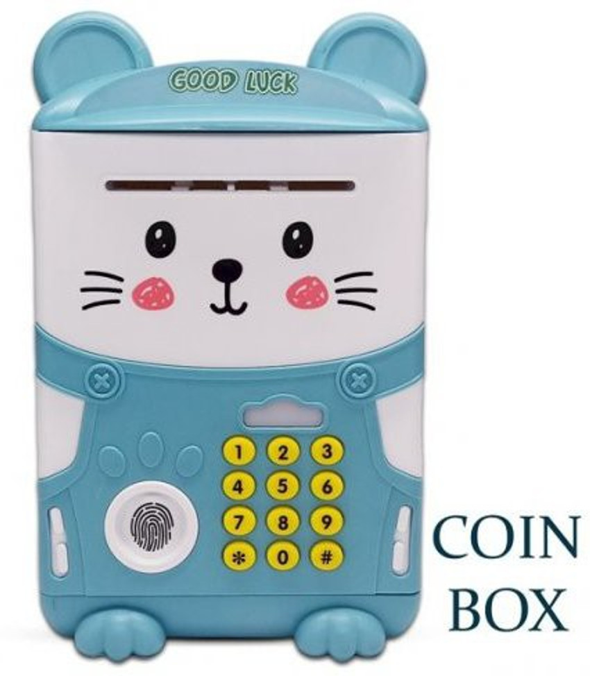 NOTEBANK Electric Music saving Money box ATM toy with Fingerprint
