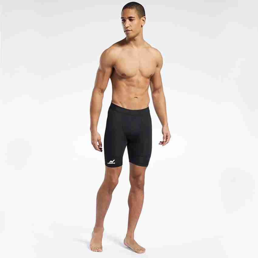 Men in top compression shorts