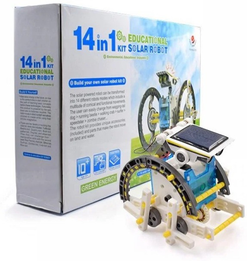 Build your own solar shop robot 14 in 1