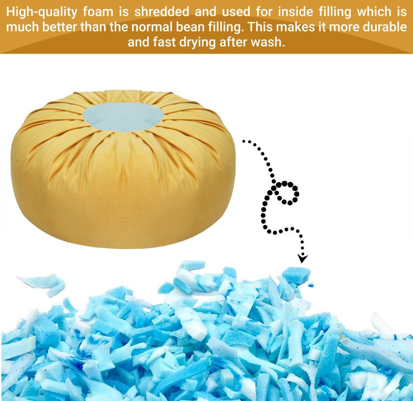 Hiputee Velvet Floor Seating Cushion Shredded Foam Filling Pillow Living  Room Décor Yellow , Aqua Blue Floor Chair Price in India - Buy Hiputee  Velvet Floor Seating Cushion Shredded Foam Filling Pillow