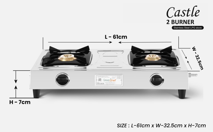 Green chef 2 burner stove deals price