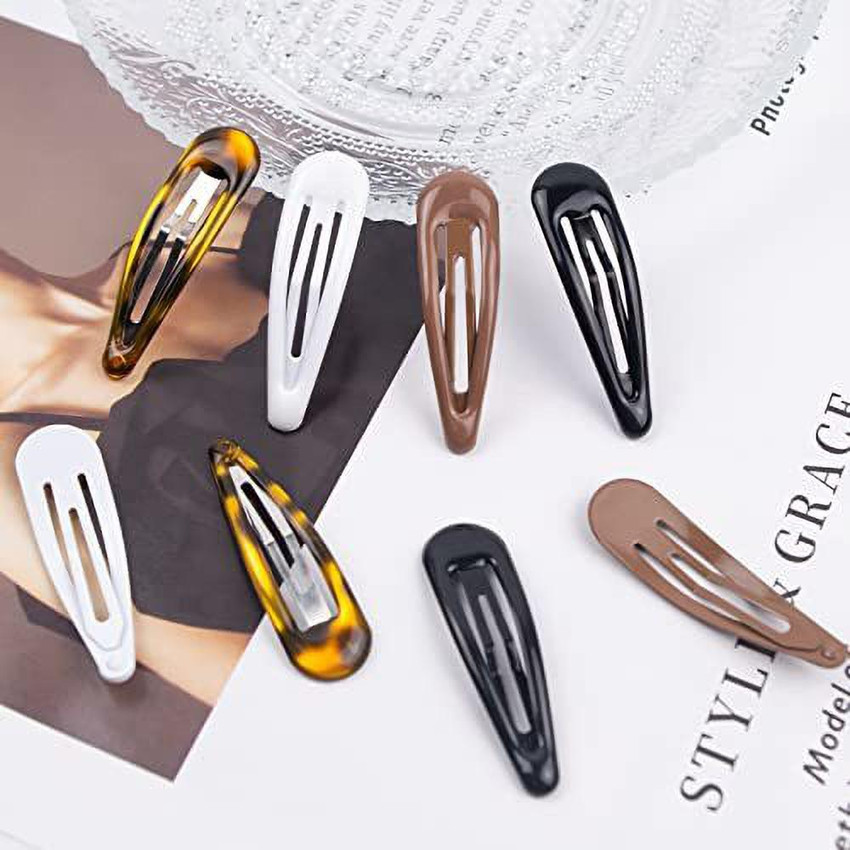 MAORULU 40pcs Snap Hair Clips