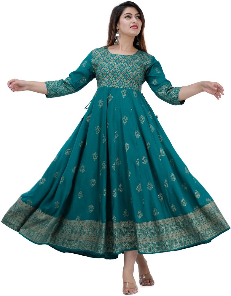 Long anarkali 2025 kurti flipkart