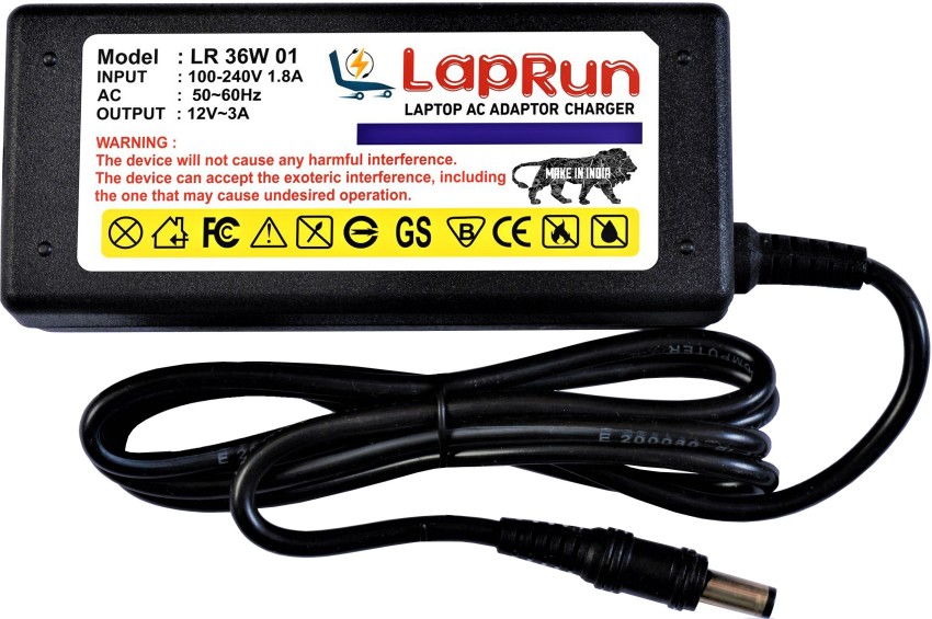 LAPRUN Power Supply Adapter for 16 Channel DVR System of 12v 3a