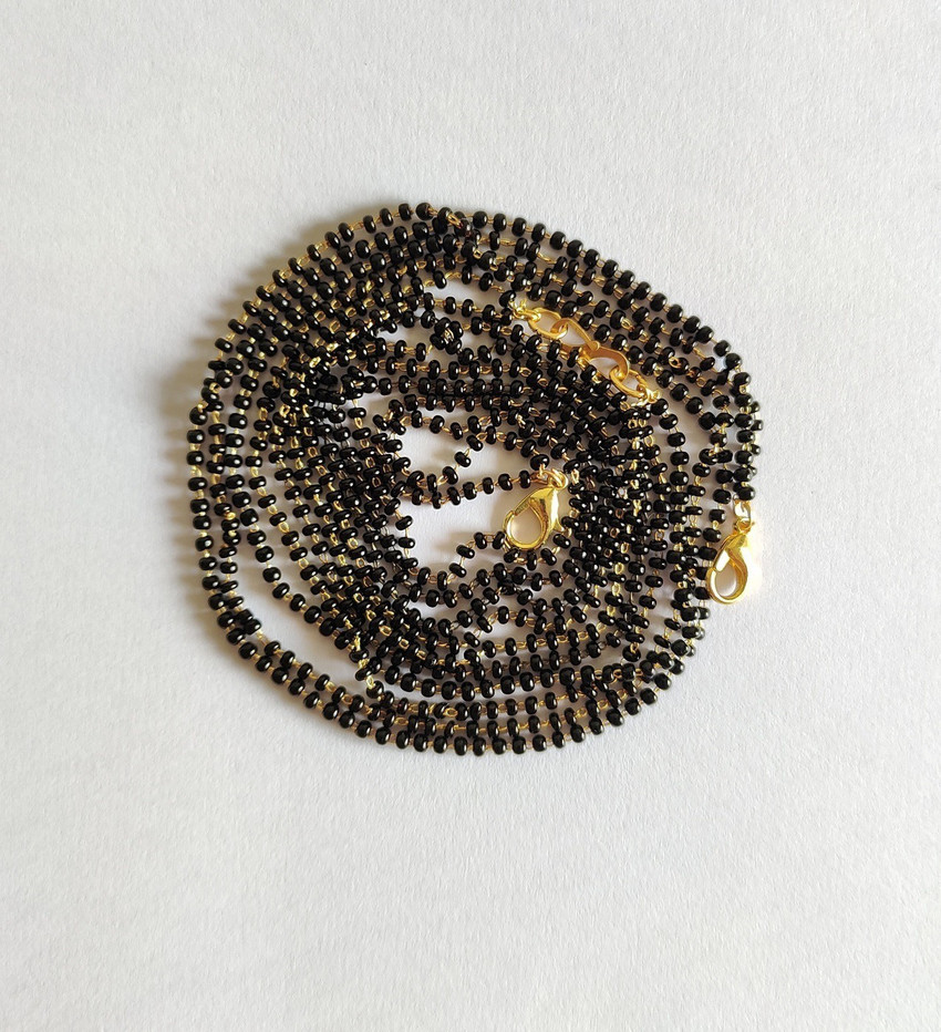 Haryali Small black beaded chain 36 inch for woman Alloy Mangalsutra Price in India Buy Haryali Small black beaded chain 36 inch for woman Alloy Mangalsutra Online at Best Prices in