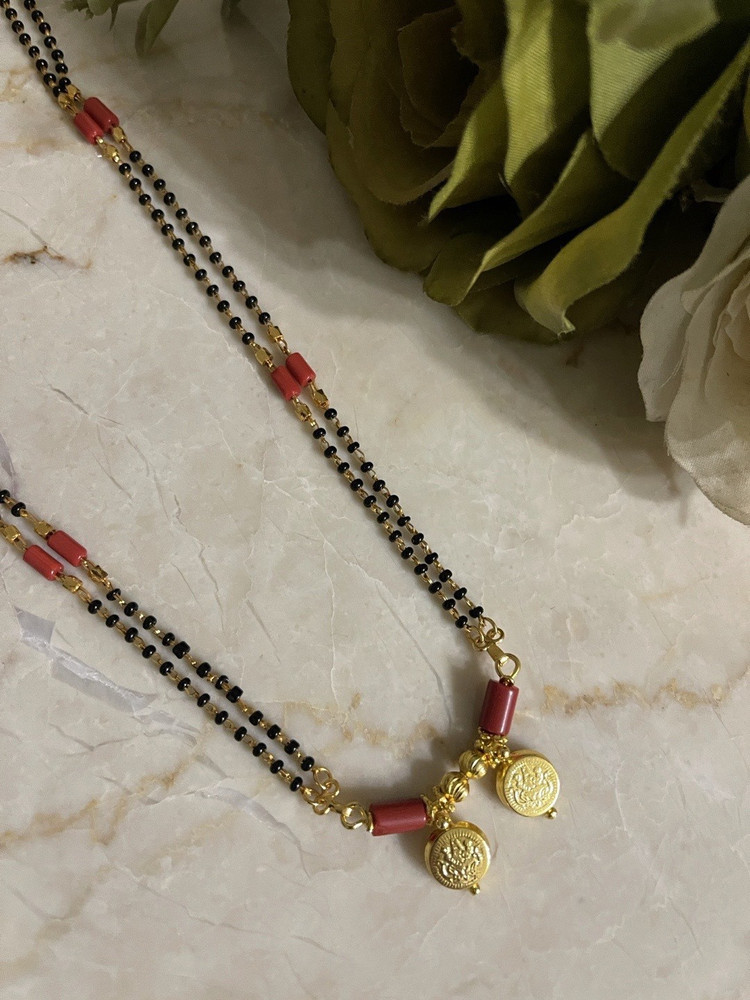 Coral mangalsutra designs sale