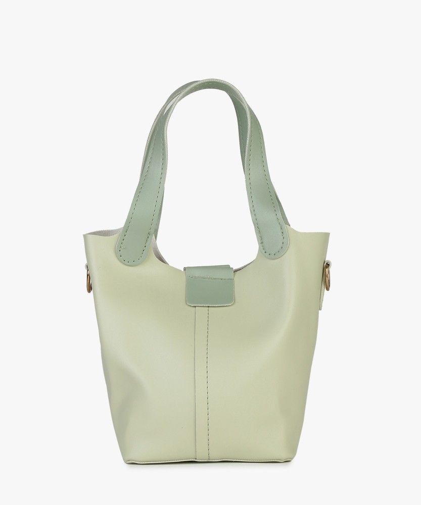 HauteSauce Green Medium Tote Bag with Pouch