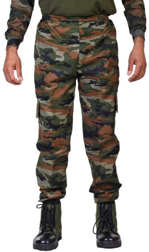 Buy Military Green Camo Cargo Pants For Men Online In India