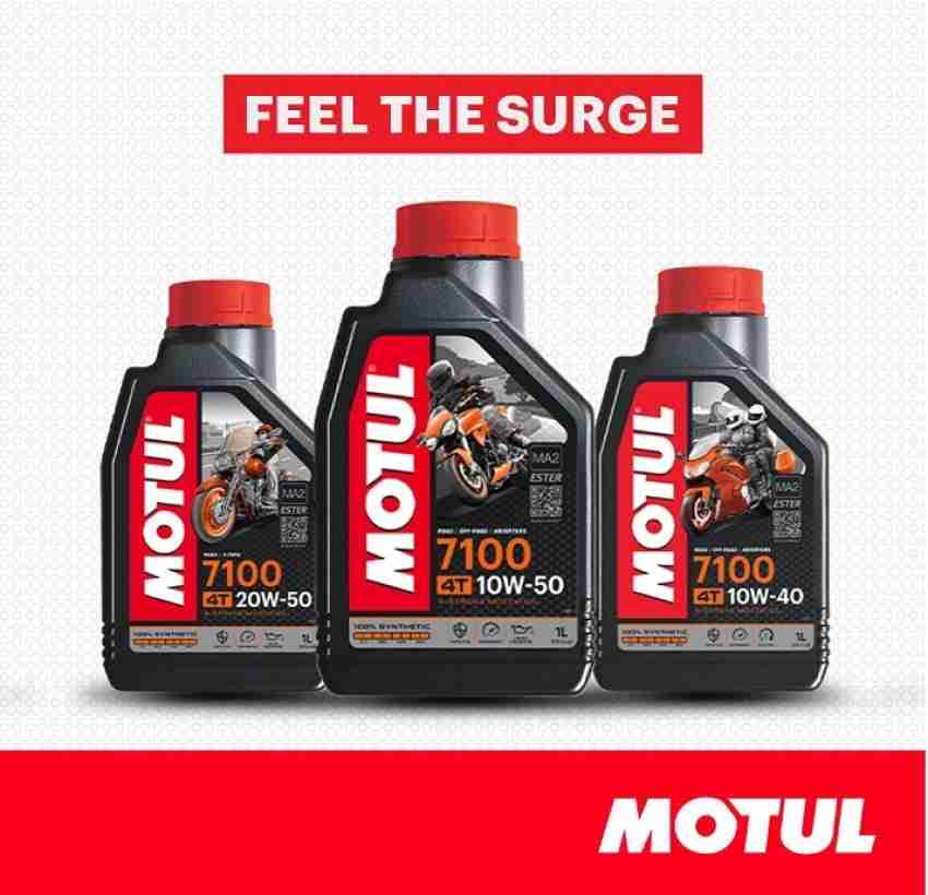 MOTUL 7100 4T 10W50 fully synthetic engine oil with ester technology 1.5L  Full-Synthetic Engine Oil Price in India - Buy MOTUL 7100 4T 10W50 fully  synthetic engine oil with ester technology 1.5L
