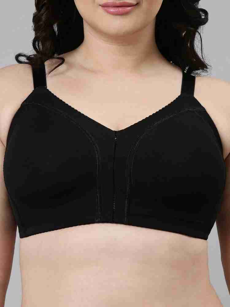 Enamor AB80 T-Shirt Cotton Bra - Padded Wirefree Transparent Back