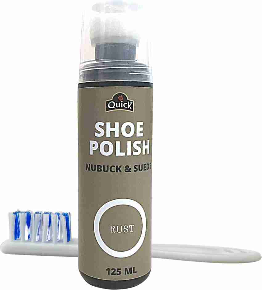 Quick Nubuck Suede Shoe Polish Color Rust 125 ML Nubuck Suede