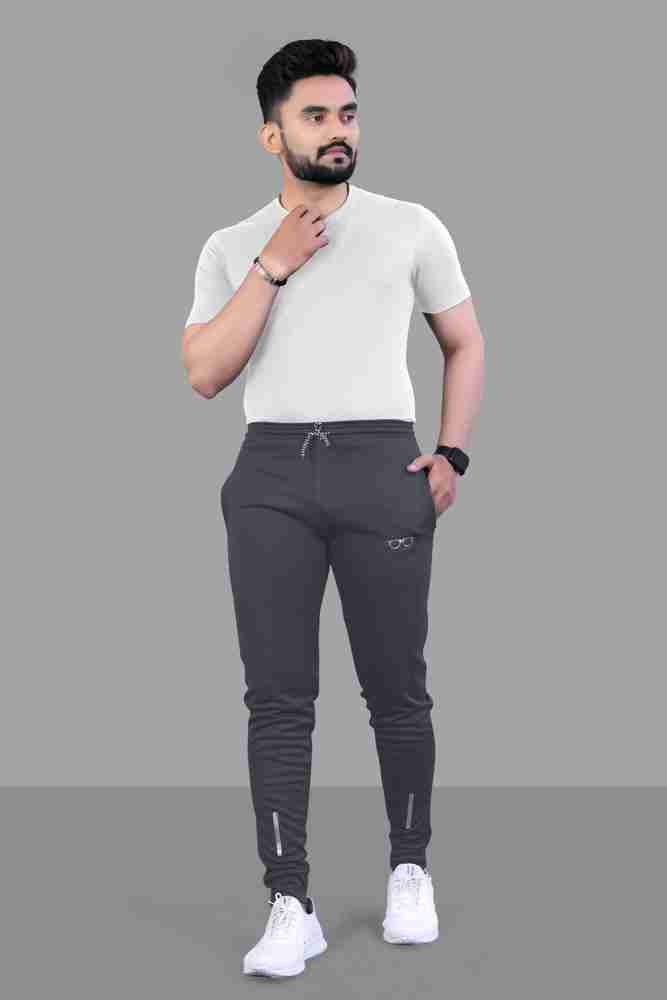 VK TREND Solid Men Grey Track Pants Buy VK TREND Solid Men Grey
