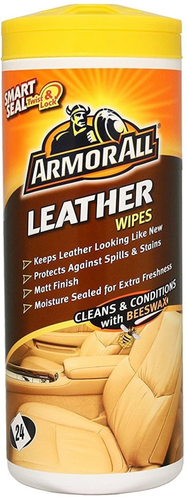 Armor All Leather Care Wipes with Beeswax 20 Count