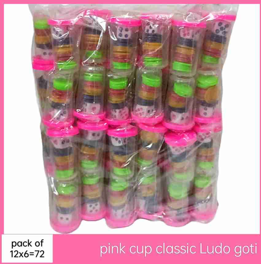 Ganeshplastic Pink Cup Classic Ludo Goti Board Game Accessories Board Game  - Pink Cup Classic Ludo Goti . Buy Board game toys in India. shop for  Ganeshplastic products in India.