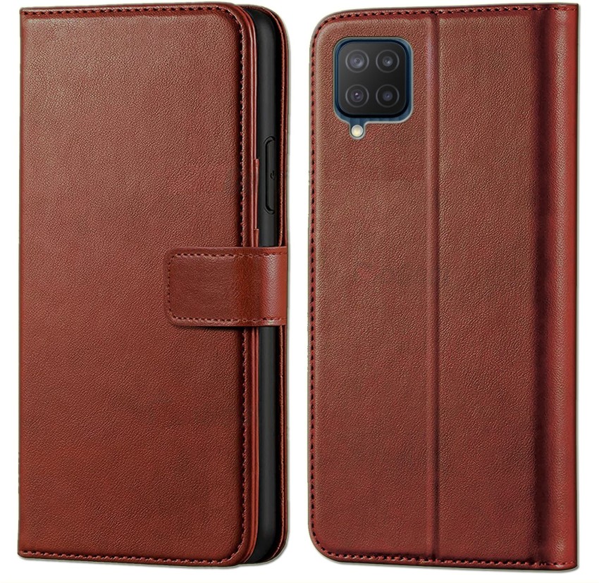 Double-N Samsung Galaxy A12 Case, PU Leather Wallet India