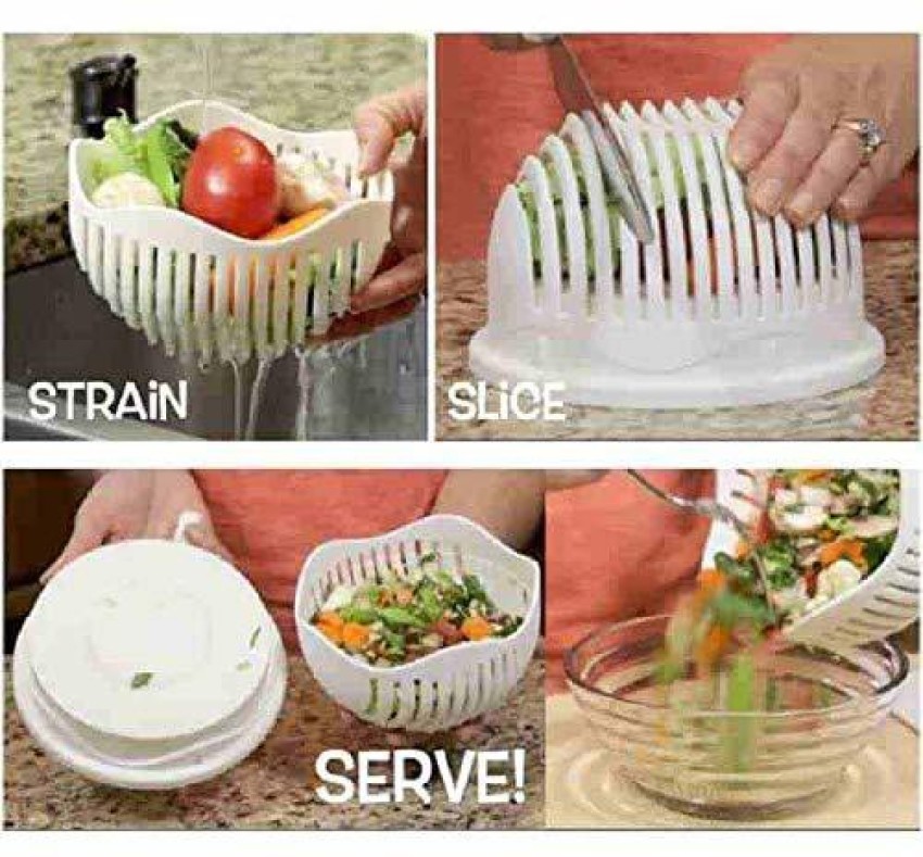 ActrovaX Salad Maker Cutting Bowl Vegetable & Fruit Chopper Price in India  - Buy ActrovaX Salad Maker Cutting Bowl Vegetable & Fruit Chopper online at