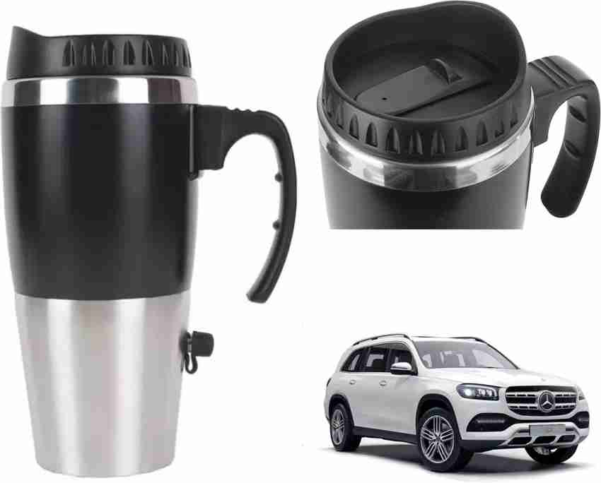 12V 450ml Steel Vehicle Heating Cup Electric Heating Car Kettle Coffee  Heated Mug USB Heating Car Coffee Mug Thermos Cup