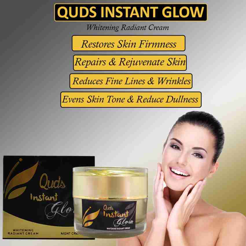 Quds Instant Glow Skin whitening cream fairness night cream For