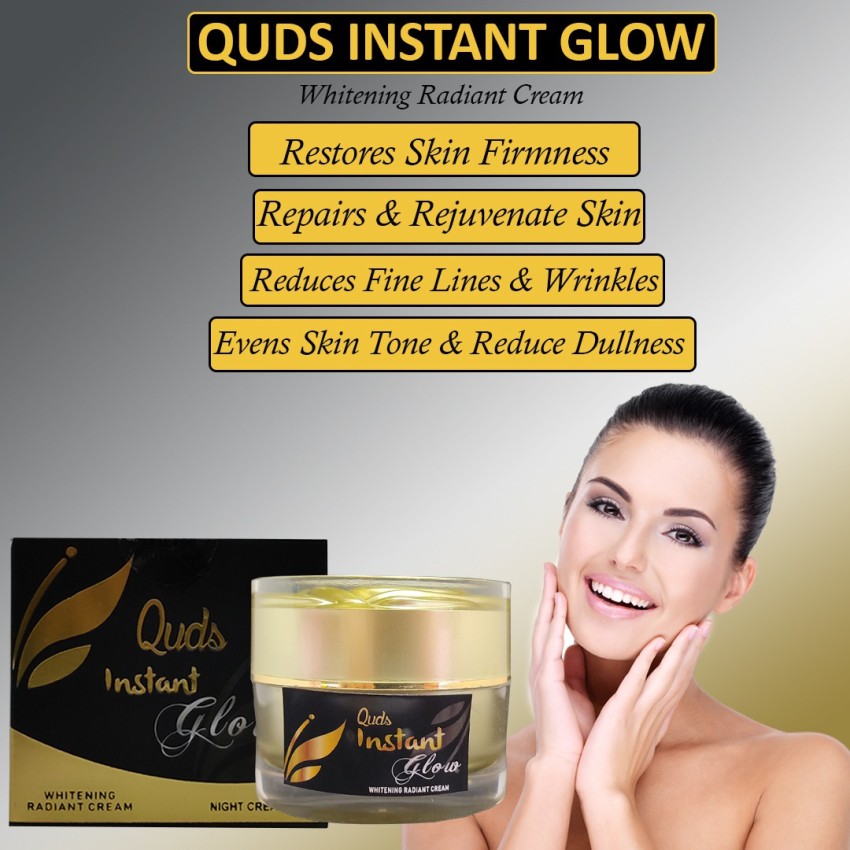 Quds Instant Glow Skin whitening cream fairness night cream For