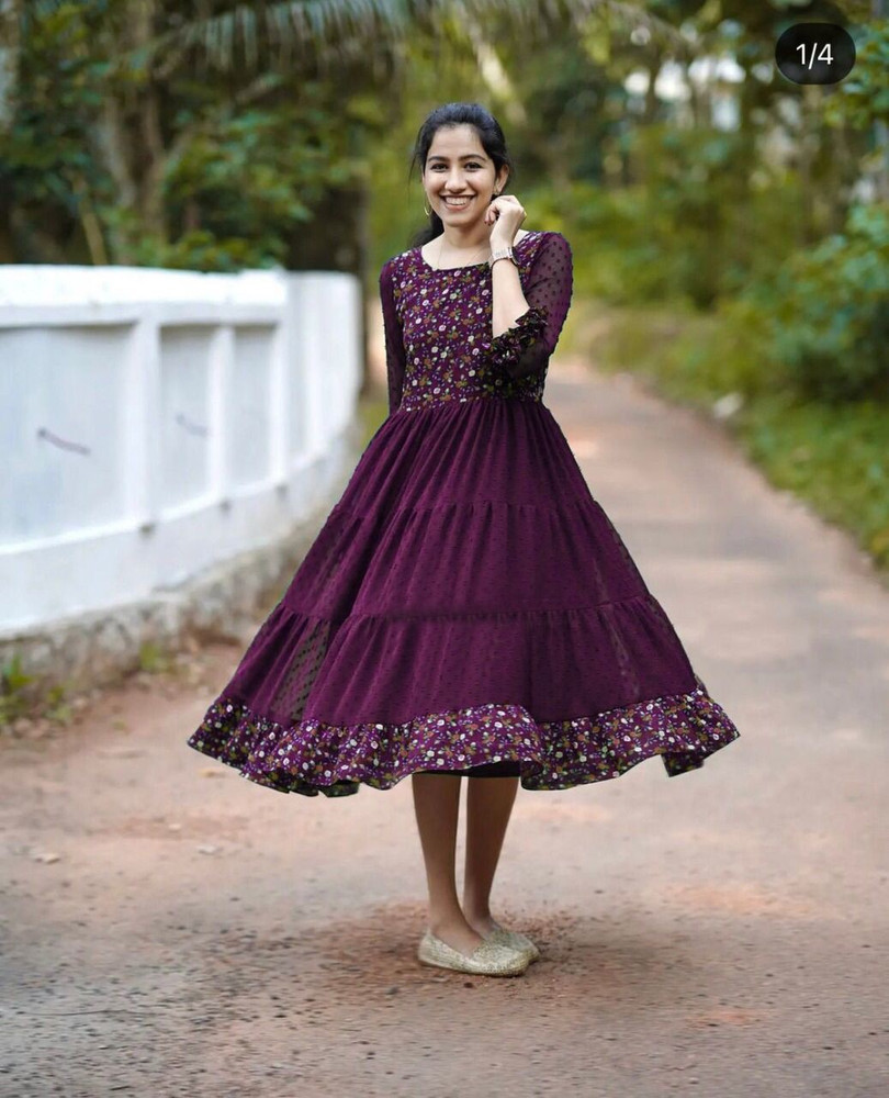 Vintage Colour Flared A line Gown Price in India Buy Vintage Colour Flared A line Gown online at Flipkart