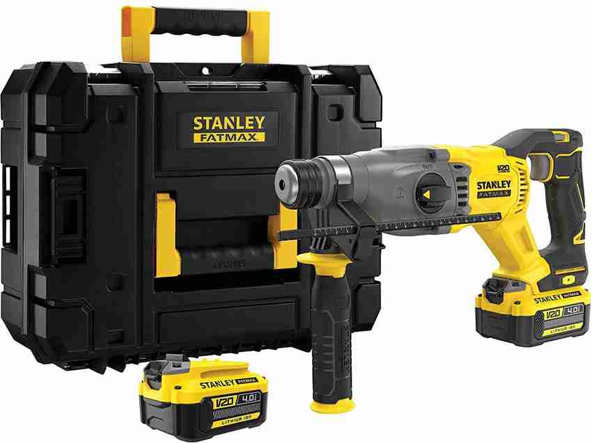 STANLEY STANLEY SBH900M2K B1 20V 4.0Ah Cordless Brushless Rotary Hammer With 2pcs Batteries and 1pc Charger SBH900M2K B1 Hammer Drill