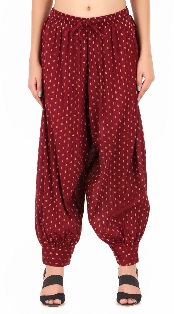 Buy CO COLORS Women Blue Woven Cotton Harem Pants Online at Best Prices in  India  JioMart