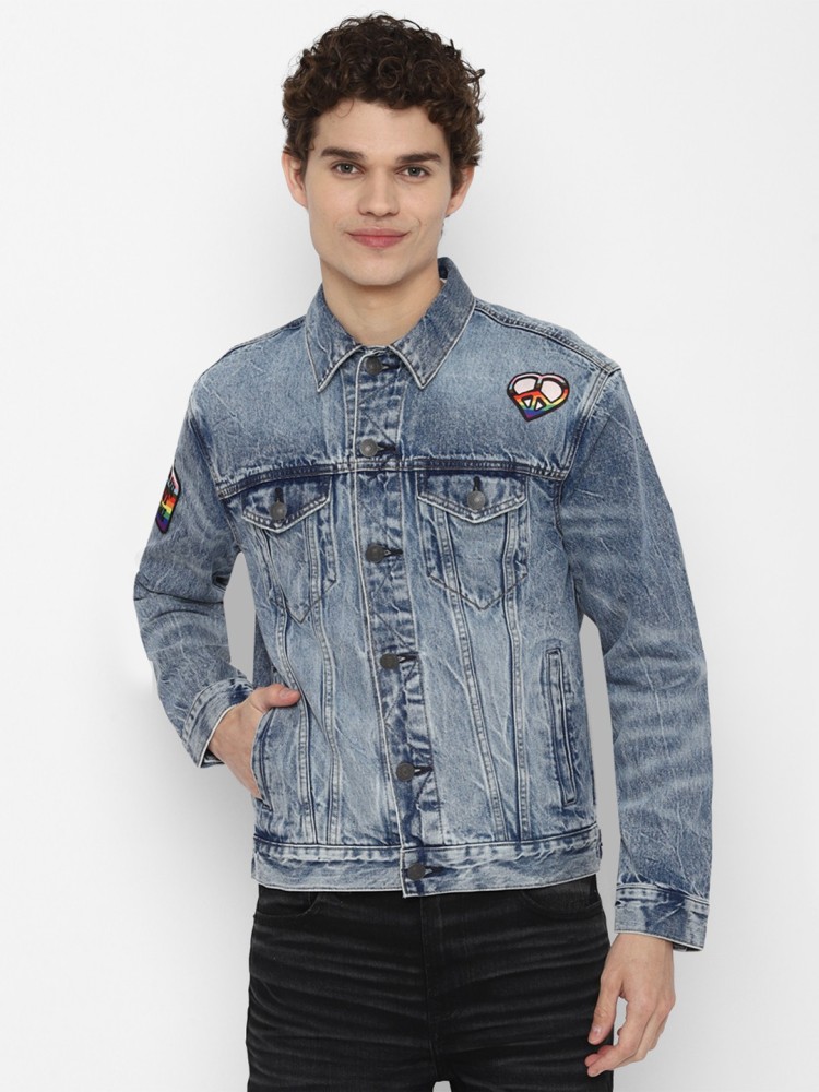 American eagle fur hot sale jean jacket