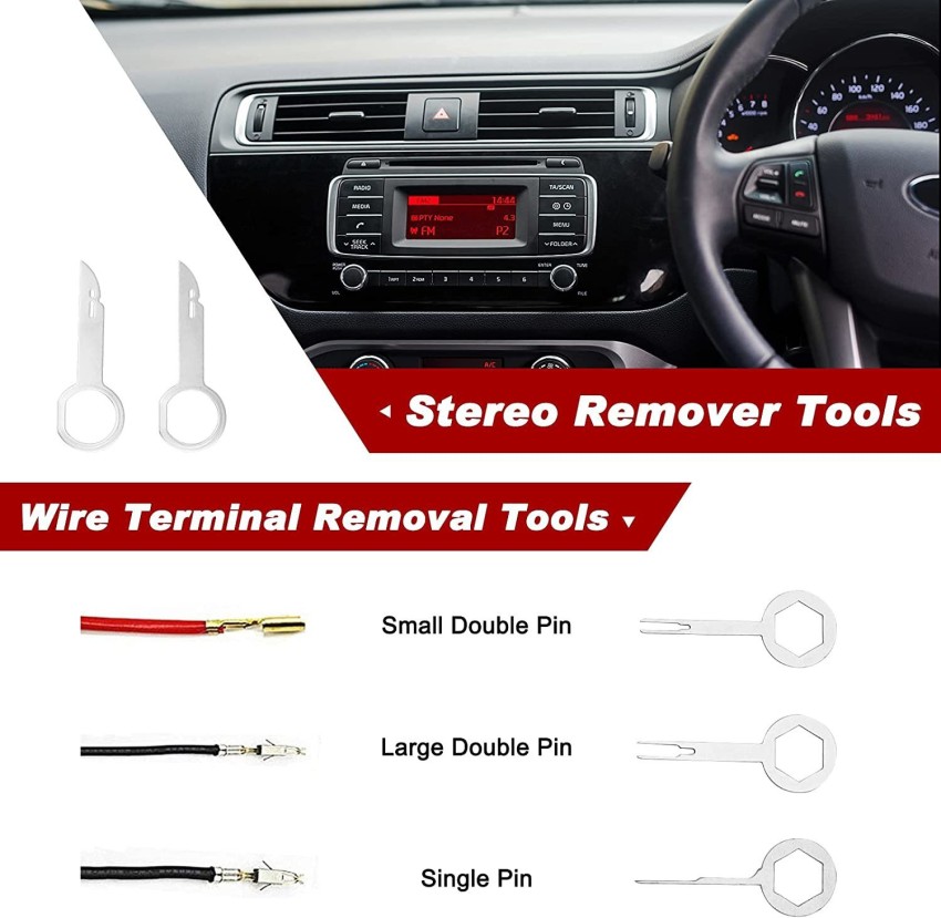 13Pc Car Trim Removal Tool Set Hand Tools Pry Bar Panel Door Interior Clip  Kit