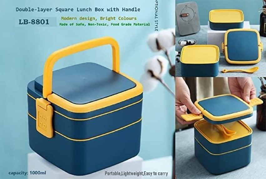 Plastic Food Container Portable Lunch Box Non-toxic Capacity