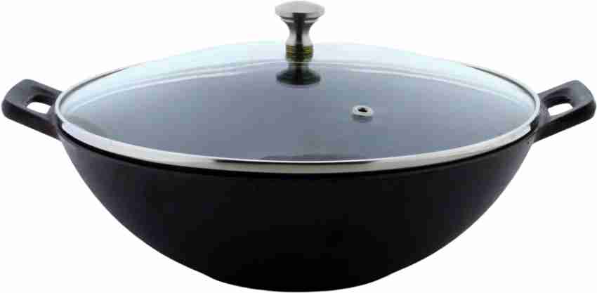 Cast Iron Kadai, Sleek Pre-Seasoned