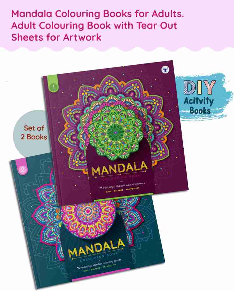 Mandalas Night Adult Books by Colorya - A4 Size - by Colorya