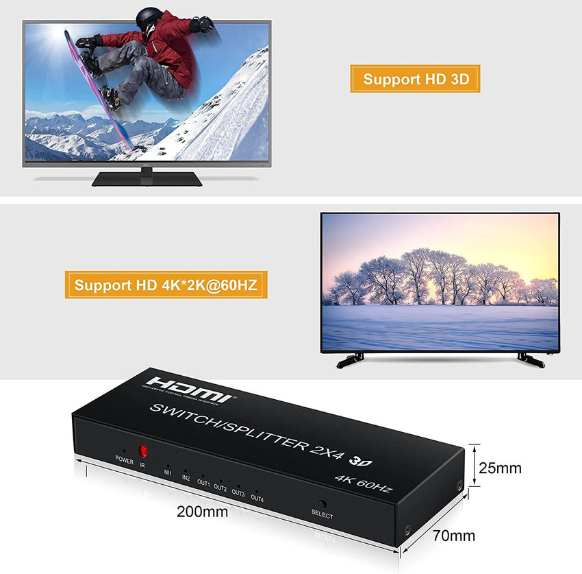 Splitter 4k store 60hz