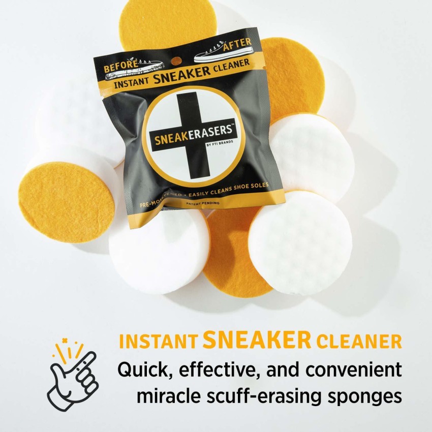 Twifer Effective Shoes Cleaning Eraser Sponge Suede Eraser Cleaner Shoe Cleaner Without Water Dirt from Shoe No Water Needed Easy Carry and Store., Clear