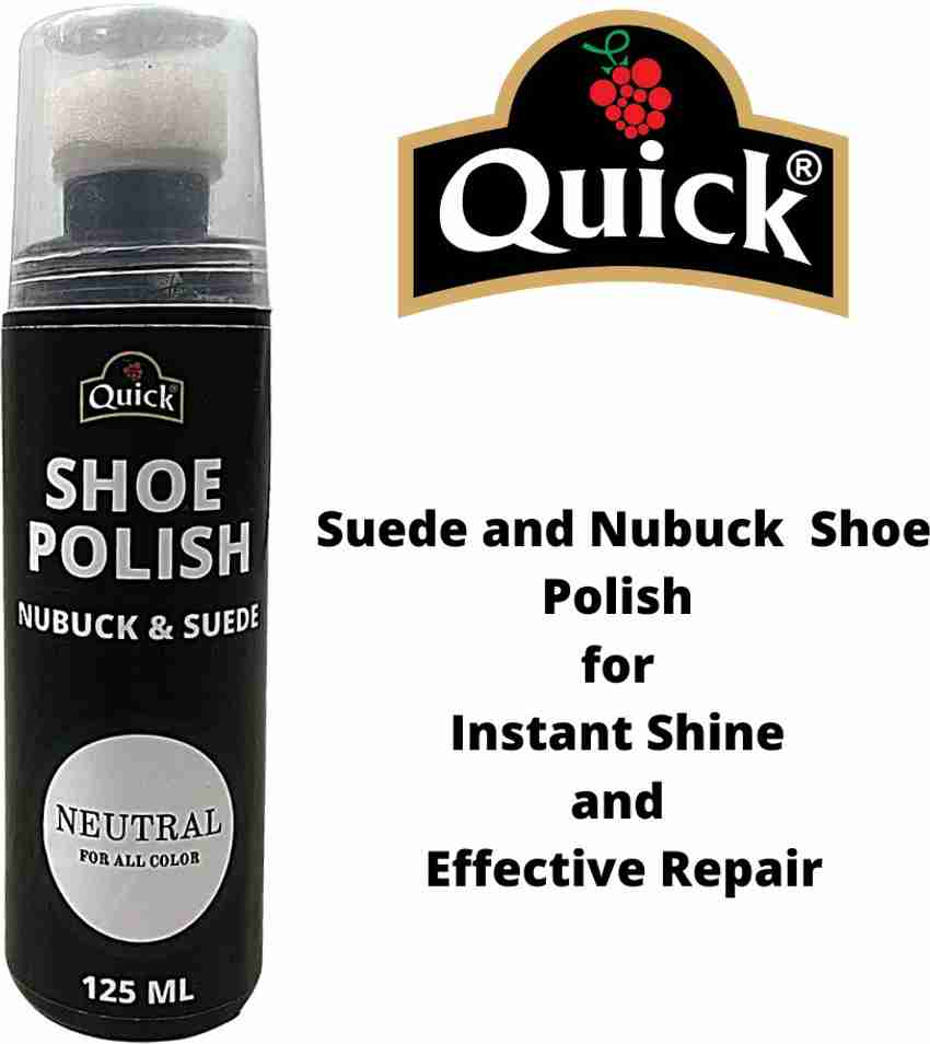 Quick Nubuck Suede Shoe Polish Color Neutral Pack 125 ML