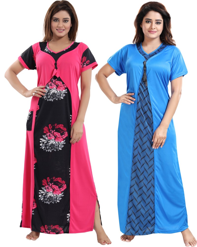 Shopping World Women Nighty - Buy Shopping World Women Nighty Online at  Best Prices in India | Flipkart.com