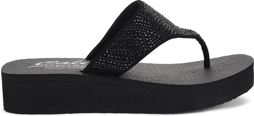Skechers glitter deals flip flops