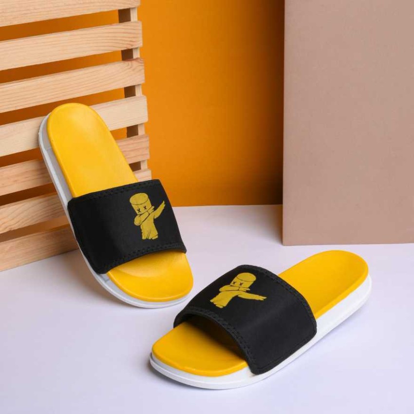 Yellow discount jordan slides