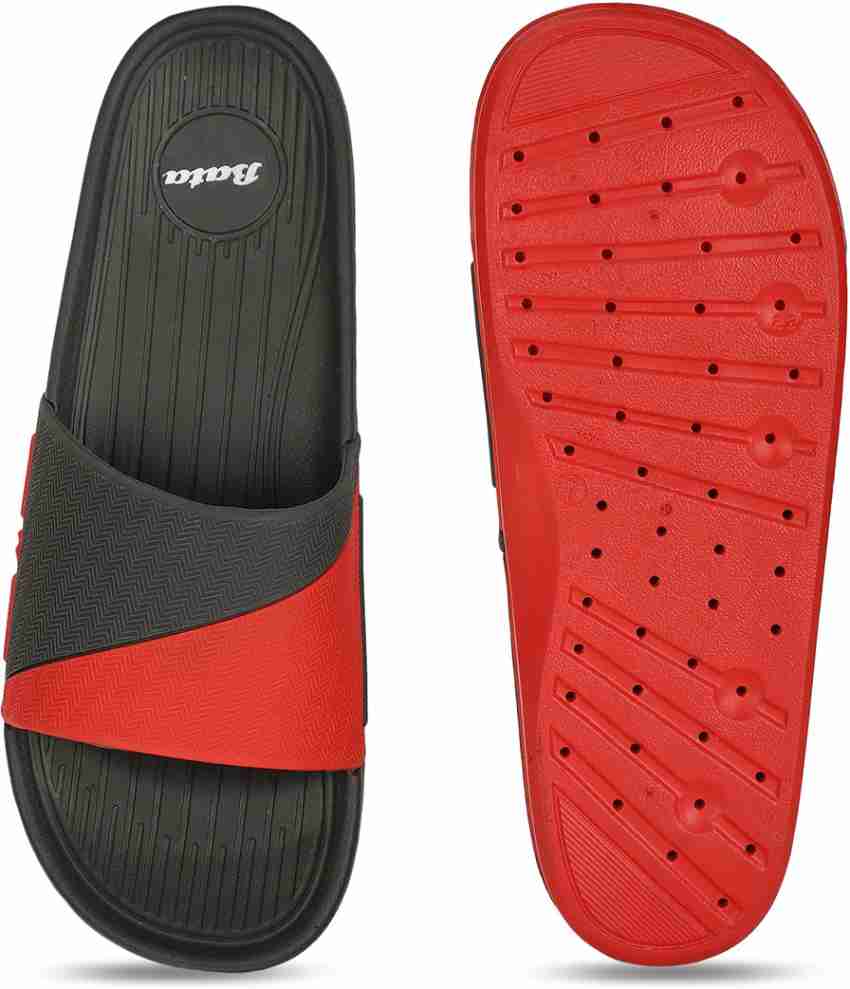 Mens red and black nike 2024 slides