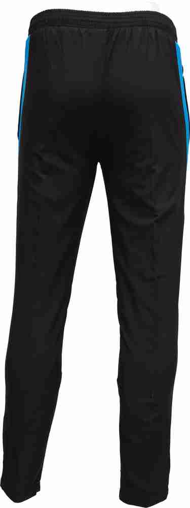 Fenta Sports Solid Men Black Blue Track Pants Buy Fenta Sports