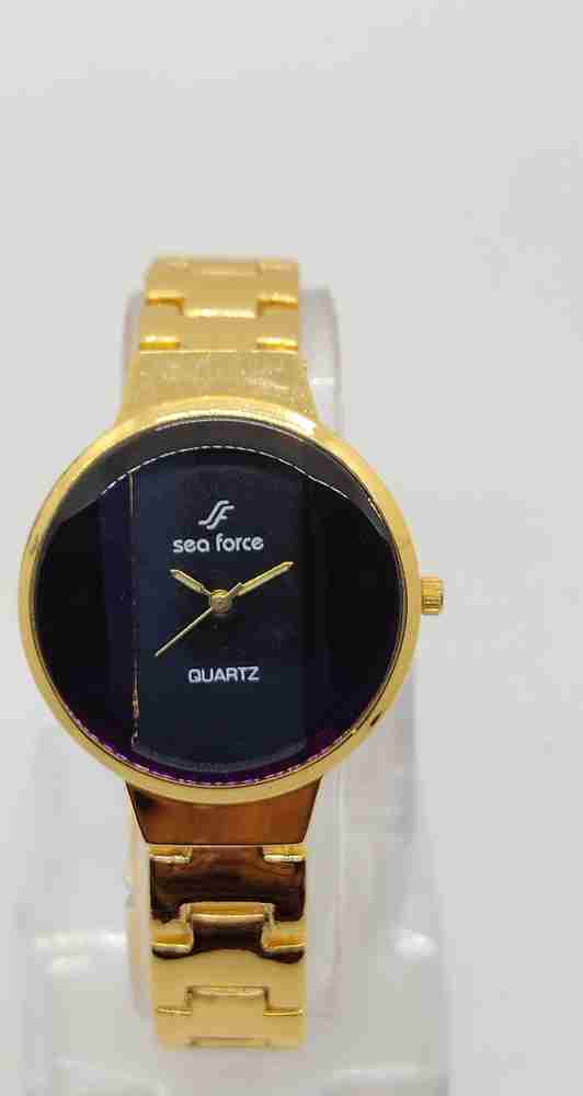 Ladies watch discount golden chain
