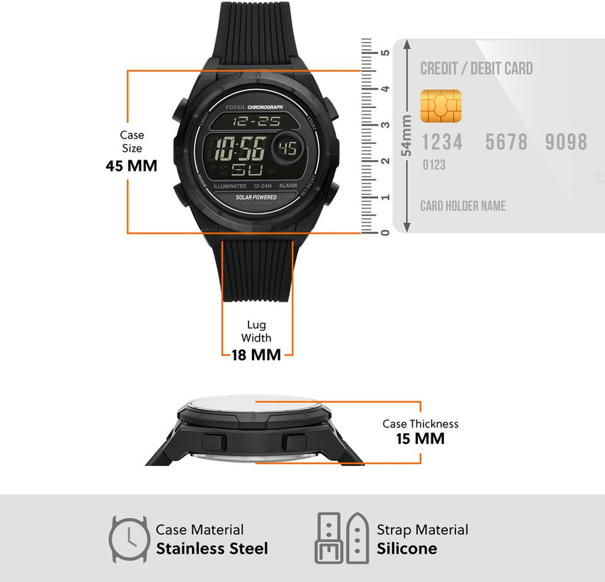 Jam fossil hot sale digital